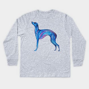 Blue Greyhound Kids Long Sleeve T-Shirt